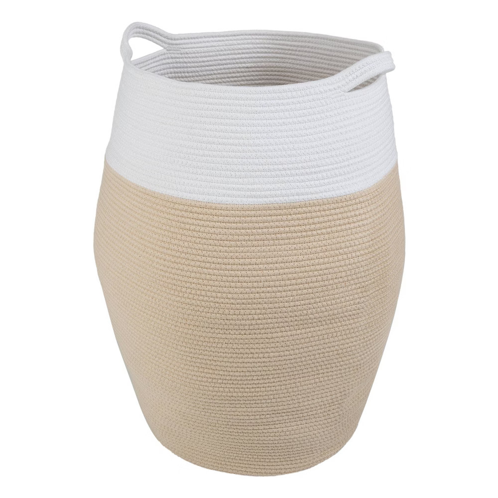 Home-Complete Cotton Rope Laundry Basket Natural | Target