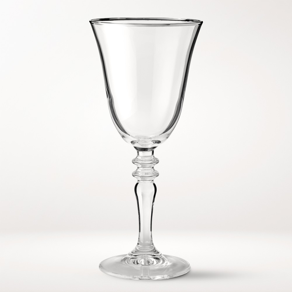 Silver Rim Wine Glasses | Williams-Sonoma