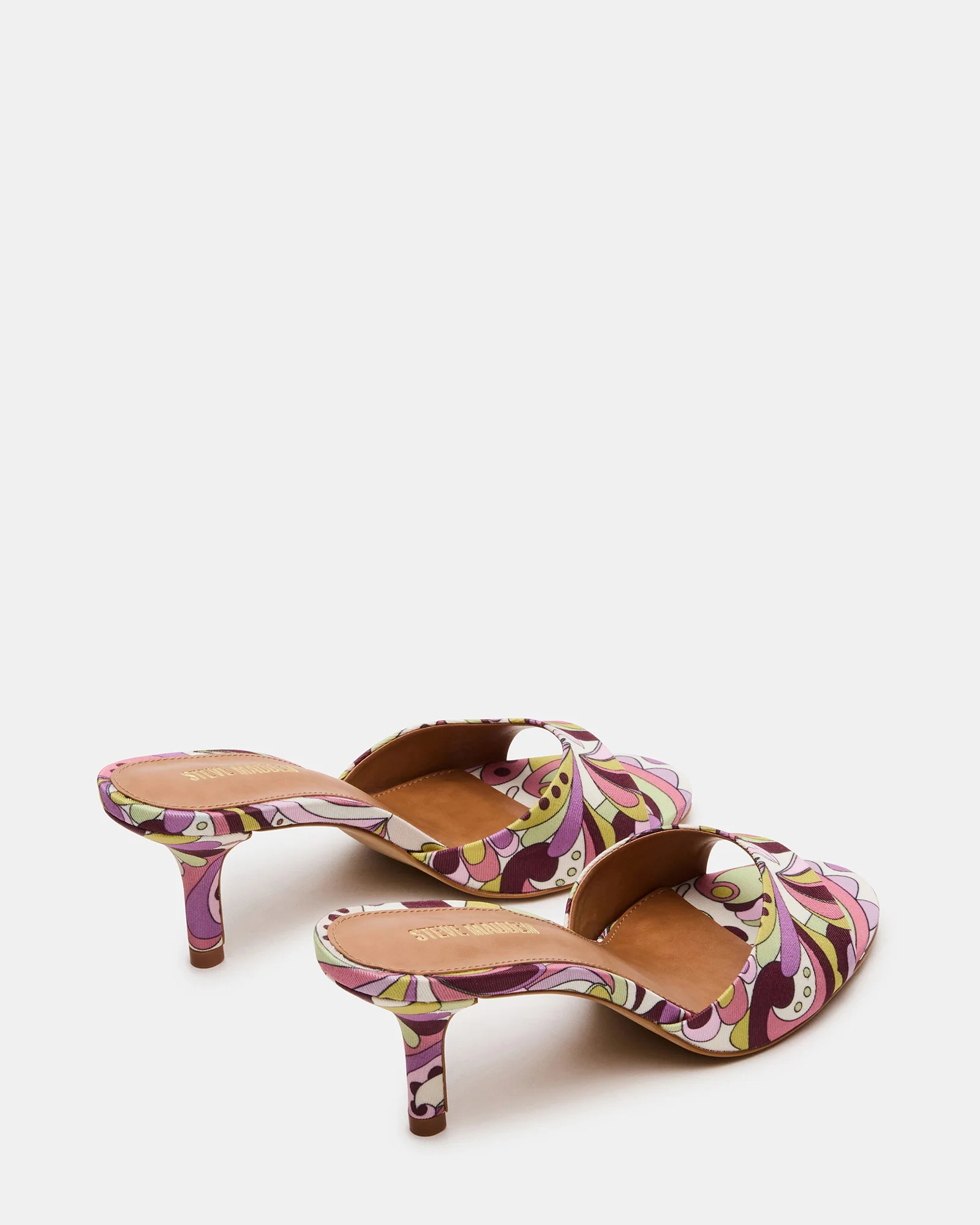 KENDRIX Pink Print Women's Mule Heel | Steve Madden (US)