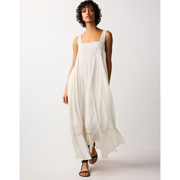 Lace Insert Maxi Dress | The White Company UK & ROW