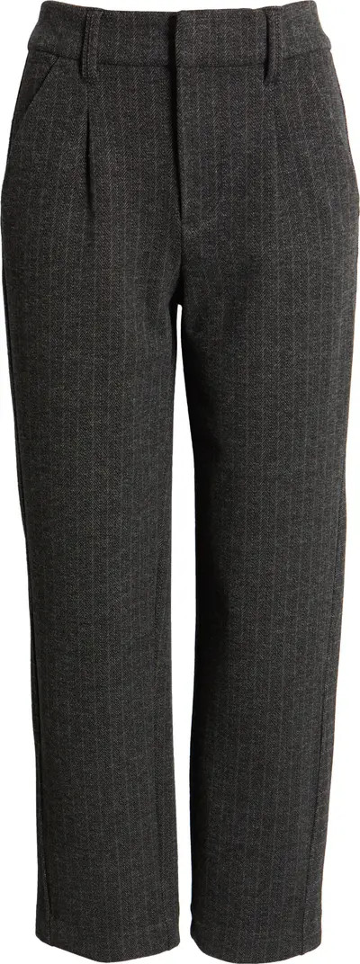 Wit & Wisdom Skyrise Pleated Herringbone Twill Straight Leg Ankle Trousers | Nordstrom | Nordstrom