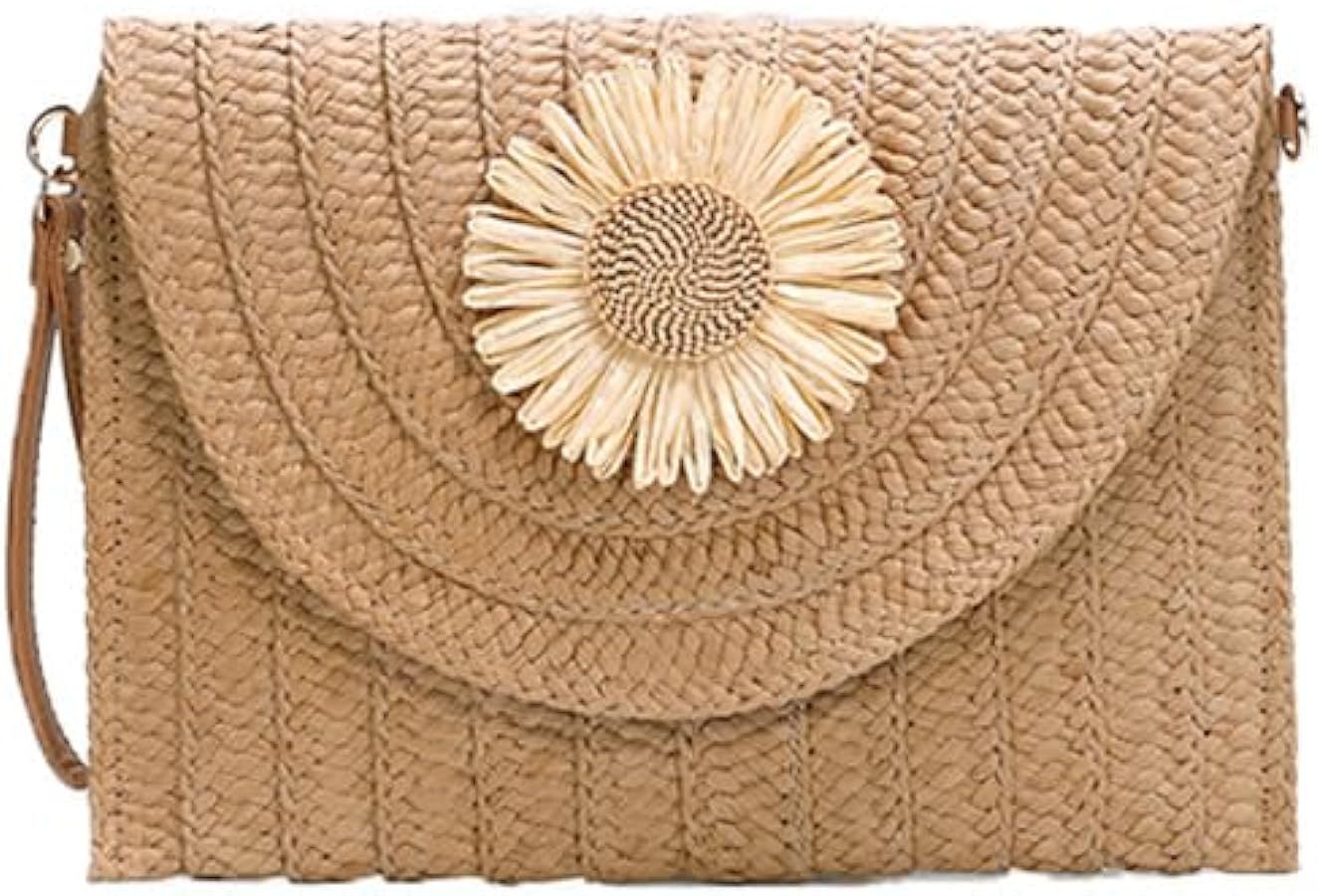 Tmore Weave Handbag,Straw Clutch Summer Evening Handbag Summer Beach Party Purse Woven Straw Bag ... | Amazon (US)