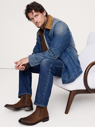 Suede Double-Zip Boot | Banana Republic (US)