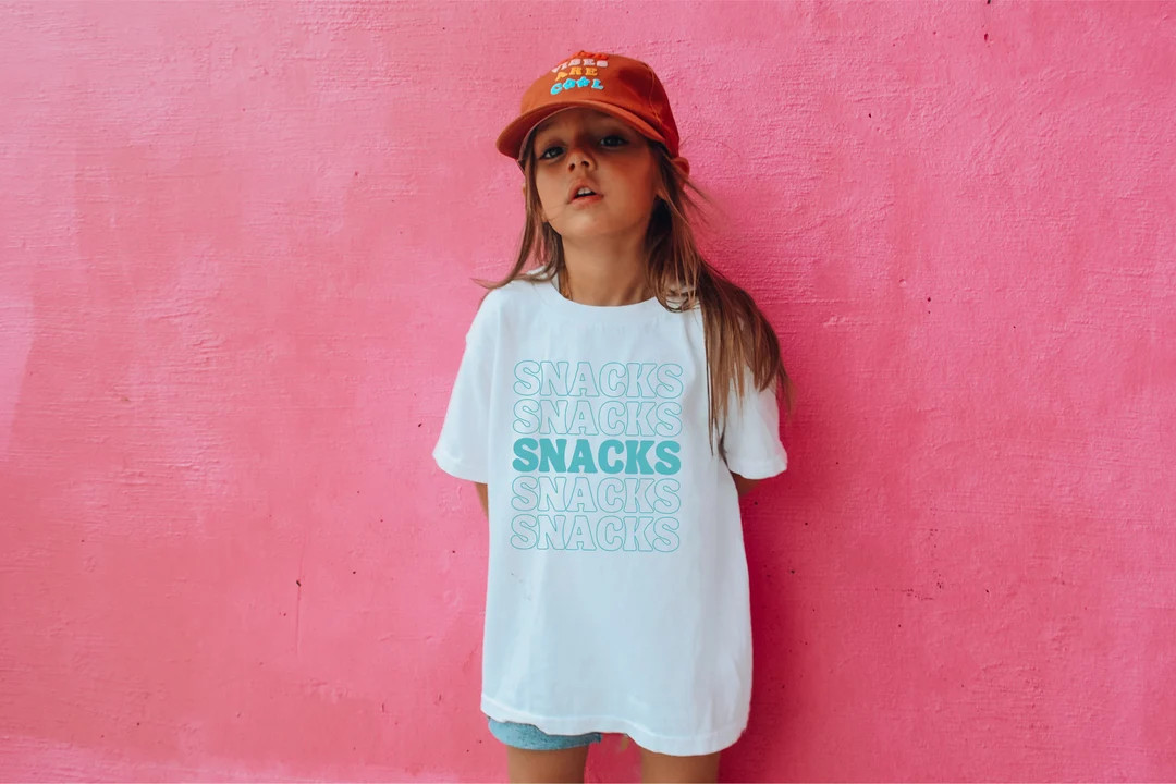 Snacks Toddler Tee - Etsy | Etsy (US)