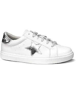 PARTY Women's Fashion Star Sneaker Lace Up Low Top Comfortable Cushioned Walking Shoes | Amazon (US)