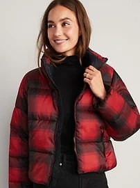 Water-Resistant Frost Free Short Puffer Jacket for Women | Old Navy (US)