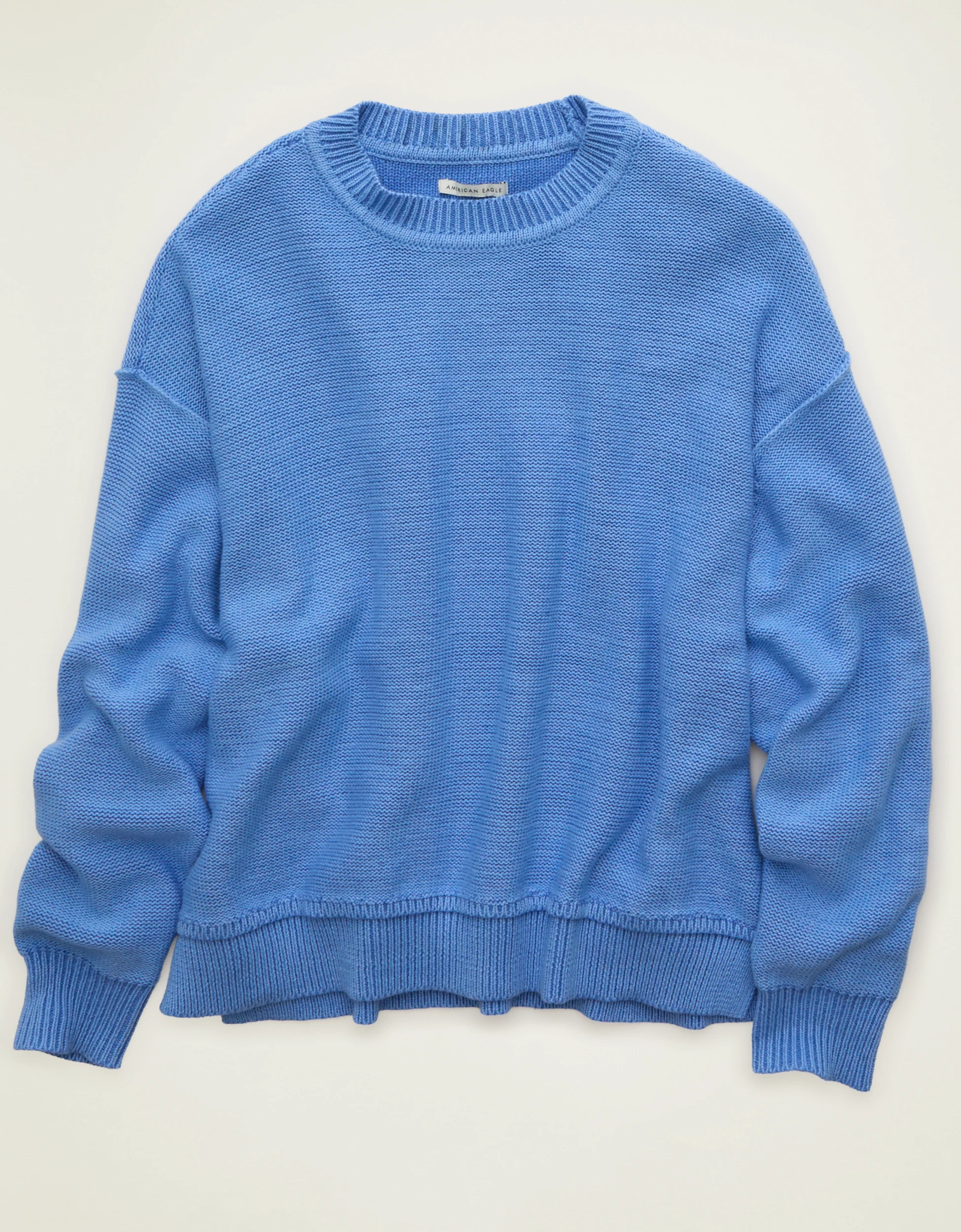 AE Oversized Crew Neck Sweater | American Eagle Outfitters (US & CA)