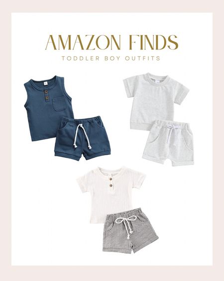 toddler boy outfits from amazon 🤍

toddler boys, summer outfits, spring outfits, boy clothes, baby clothes 

#LTKbaby #LTKkids #LTKSeasonal