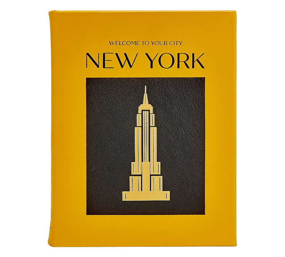 Leather New York Coffee Table Book | Pottery Barn (US)