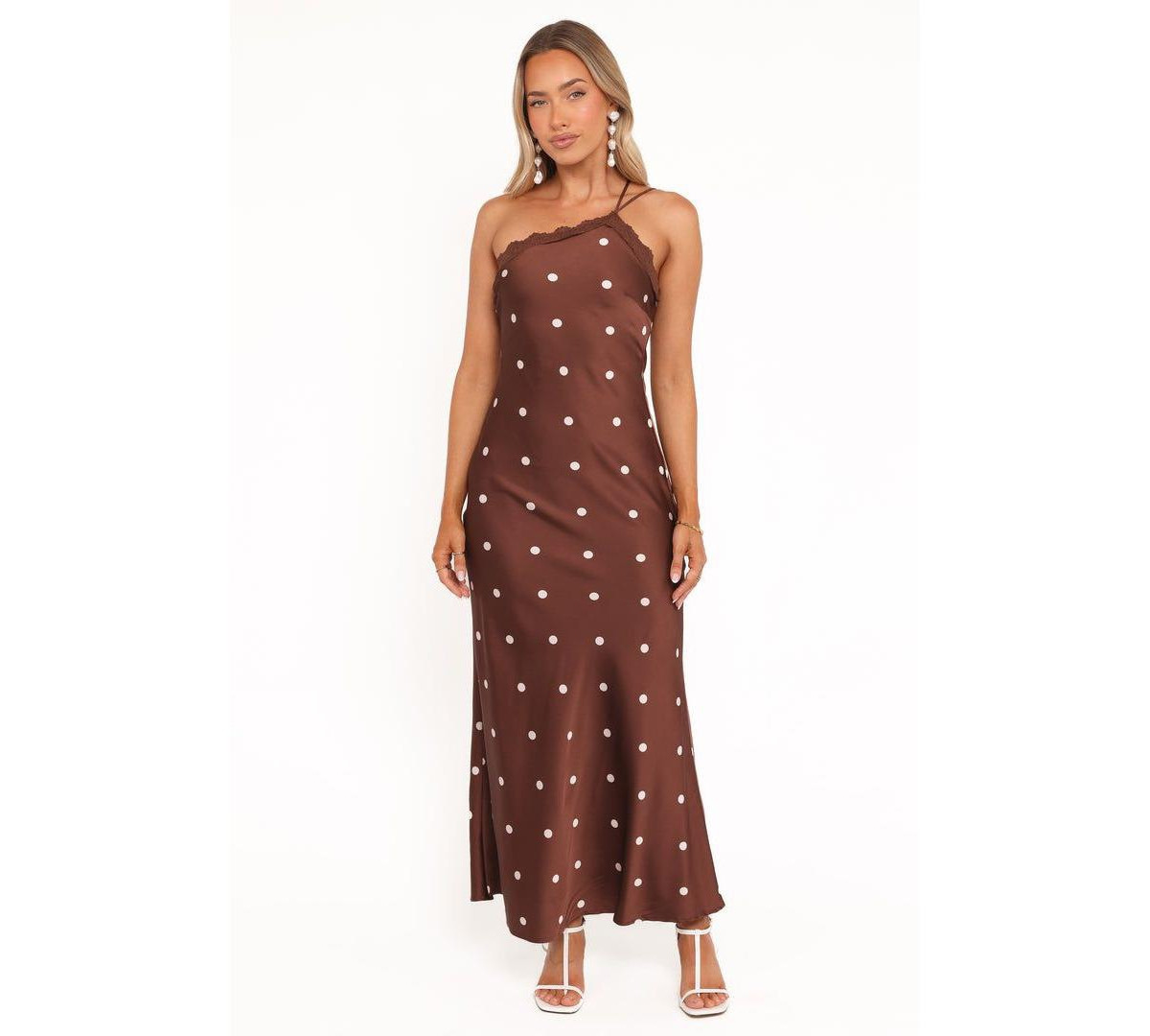Petal and Pup Women's Anika Maxi Dress - Brown Polka Dot - Brown | Macy's