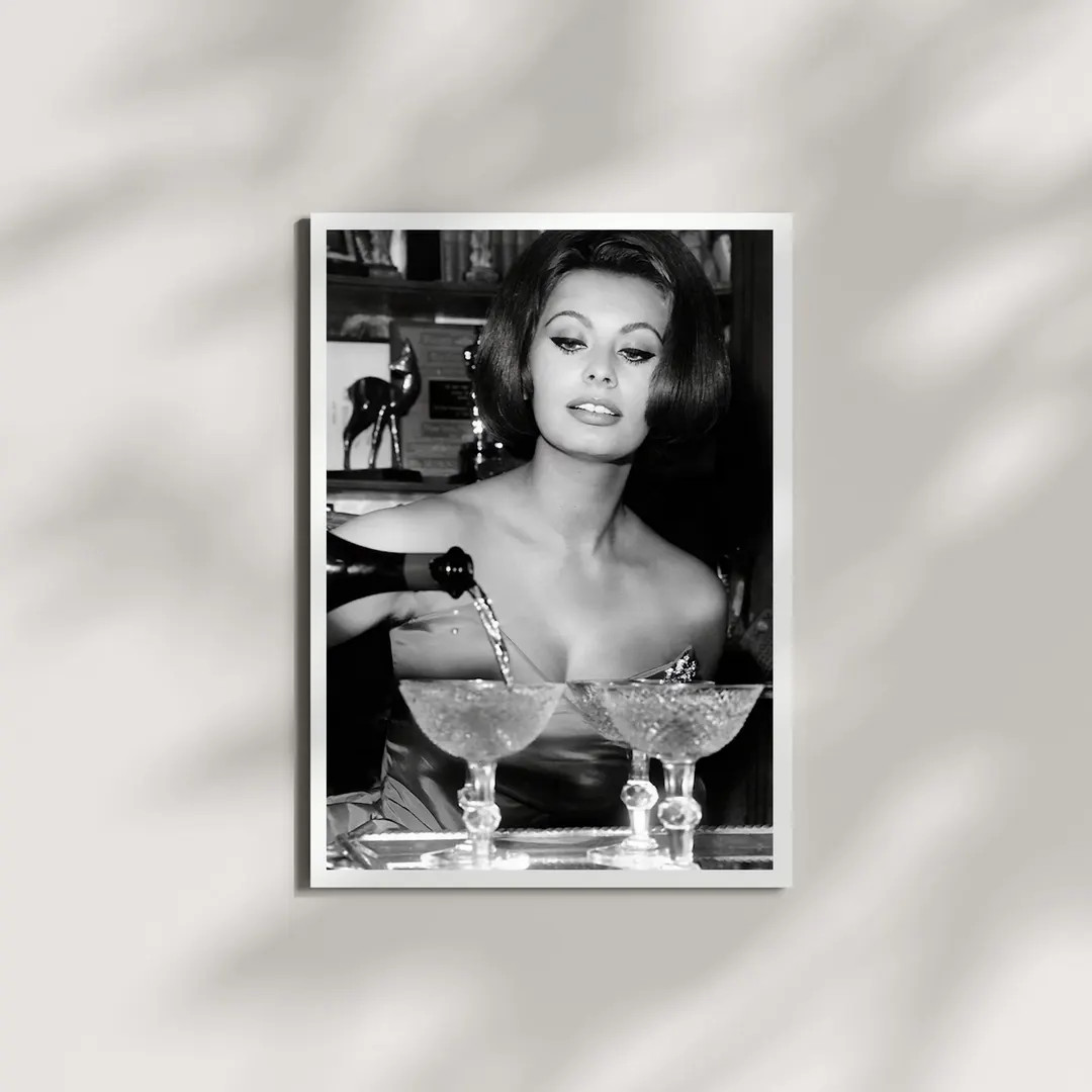 Sophia Loren Photo Print: Hollywood Glamour Wall Art (Digital Download) | Etsy (US)