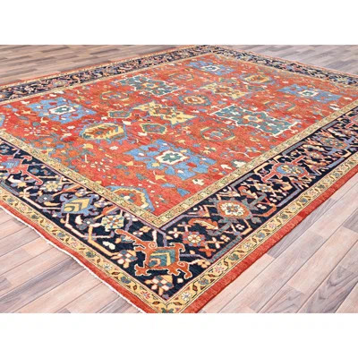 Winfriede One-of-a-Kind 9' X 11'6" New Age Wool Area Rug Red | Wayfair North America