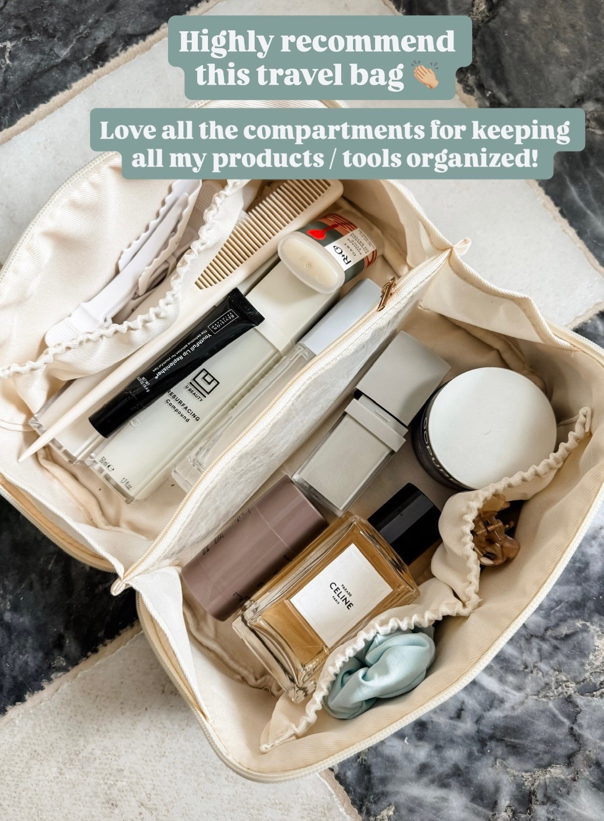 If you need a travel bag for toiletries or make up, highly recommend this one! Love all the compartments it comes with!

Loverly Grey, Amazon, travel finds, make up bag, toiletries bag 

#LTKTravel