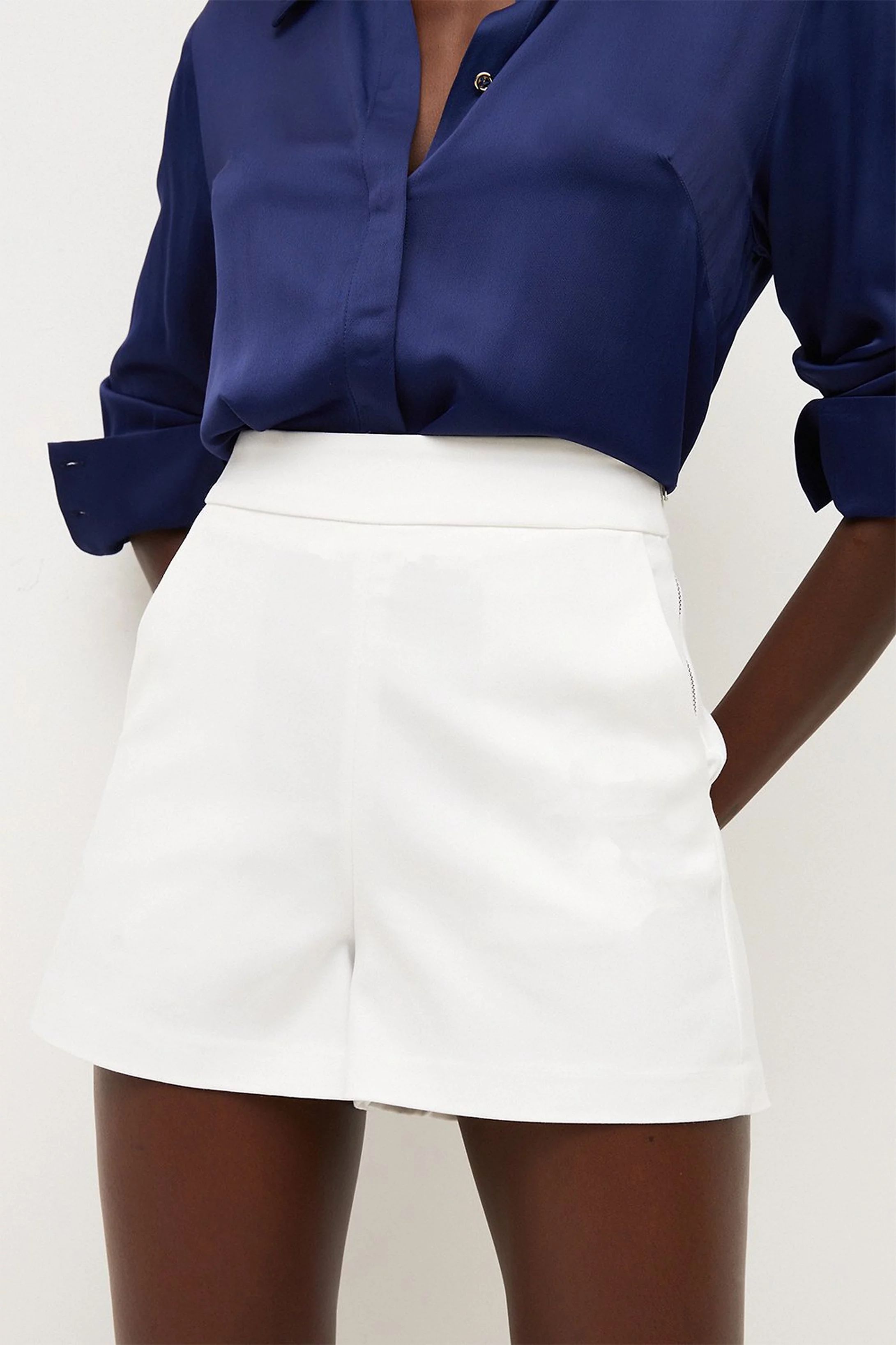 Essential Techno Woven Short | Karen Millen UK + IE + DE + NL