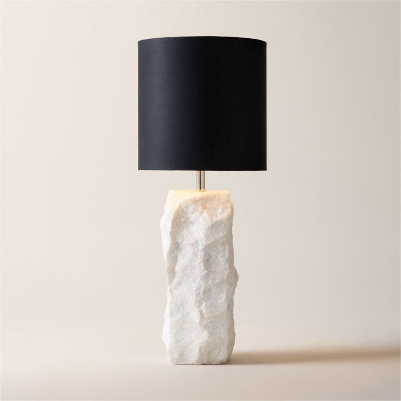 Raw Marble Table Lamp + Reviews | CB2 | CB2