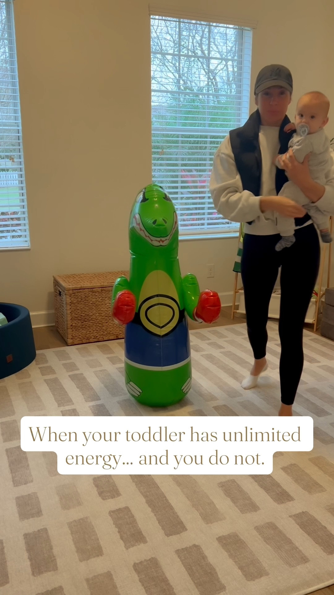 When your toddler has unlimited energy… and you do not 😅 This blow-up boxing gator has hands down been the best toddler gift we own. He fights it, wrestles it, jumps on it, and somehow never gets bored.
It’s a screen-free toy that keeps him active, entertained, and helps burn off all that endless toddler energy — plus it’s so fun to watch.

#toddlertoys #toddlerlife #boymomlife #toddlerenergy #screenfreetoys #toddlermom #momlifeunfiltered #giftideasforkids #parentingwins

#LTKFindsUnder50 #LTKKids #LTKGiftGuide