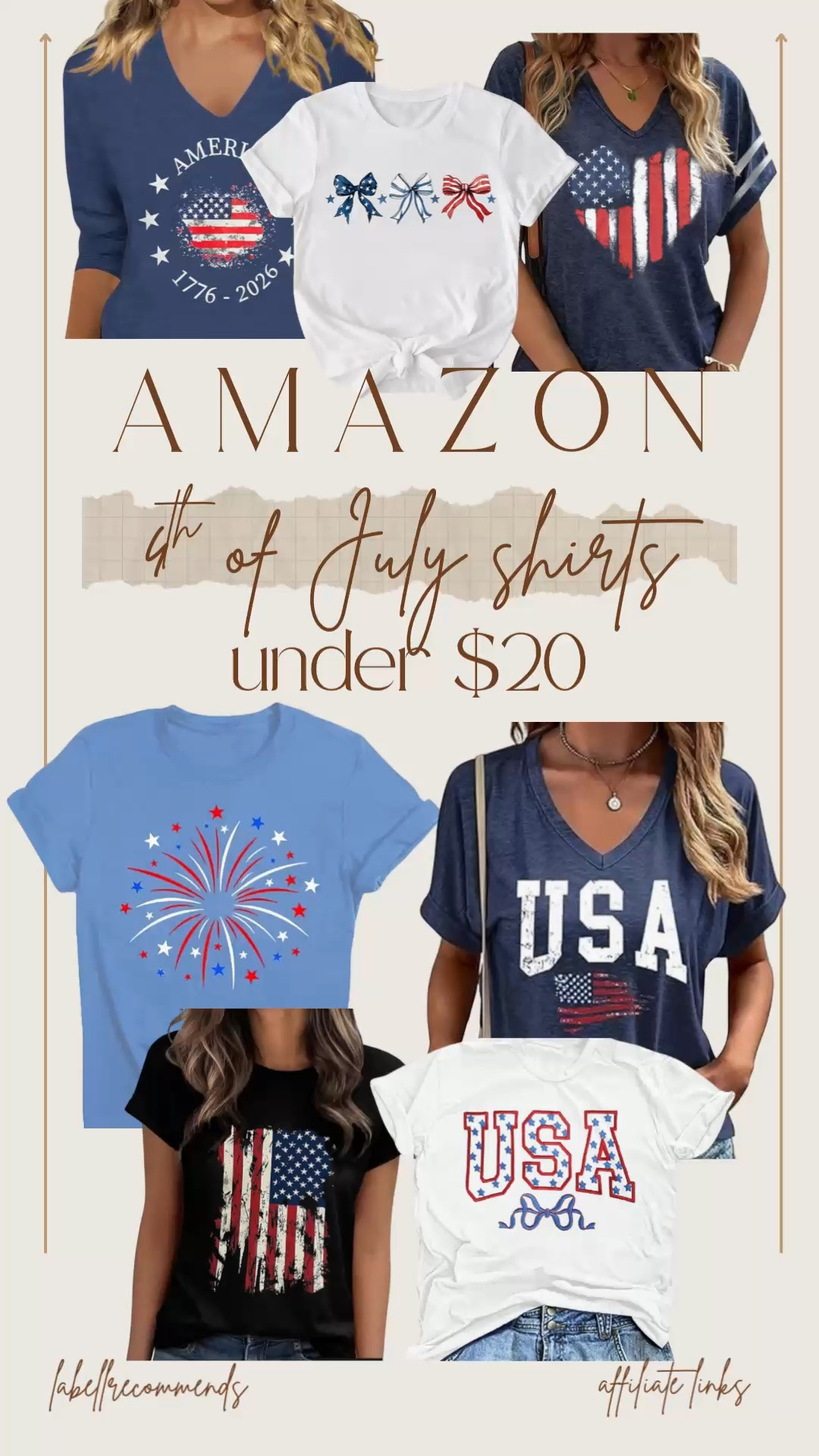 Patriotic graphic tees, American flag shirts, and red, white & blue bow tops are officially my favorite way to do a cute 4th of July outfit this year 🇺🇸✨ These Amazon finds are perfect for Independence Day, summer BBQ outfits, fireworks nights, and all your Americana style moments.  They are all under $20.

#PatrioticStyle #FourthOfJulyStyle #AmericanaFashion

4th of July outfit, patriotic graphic tee, American flag shirt, red white and blue outfit, USA bow shirt, Independence Day outfit, Americana style

#LTKSeasonal