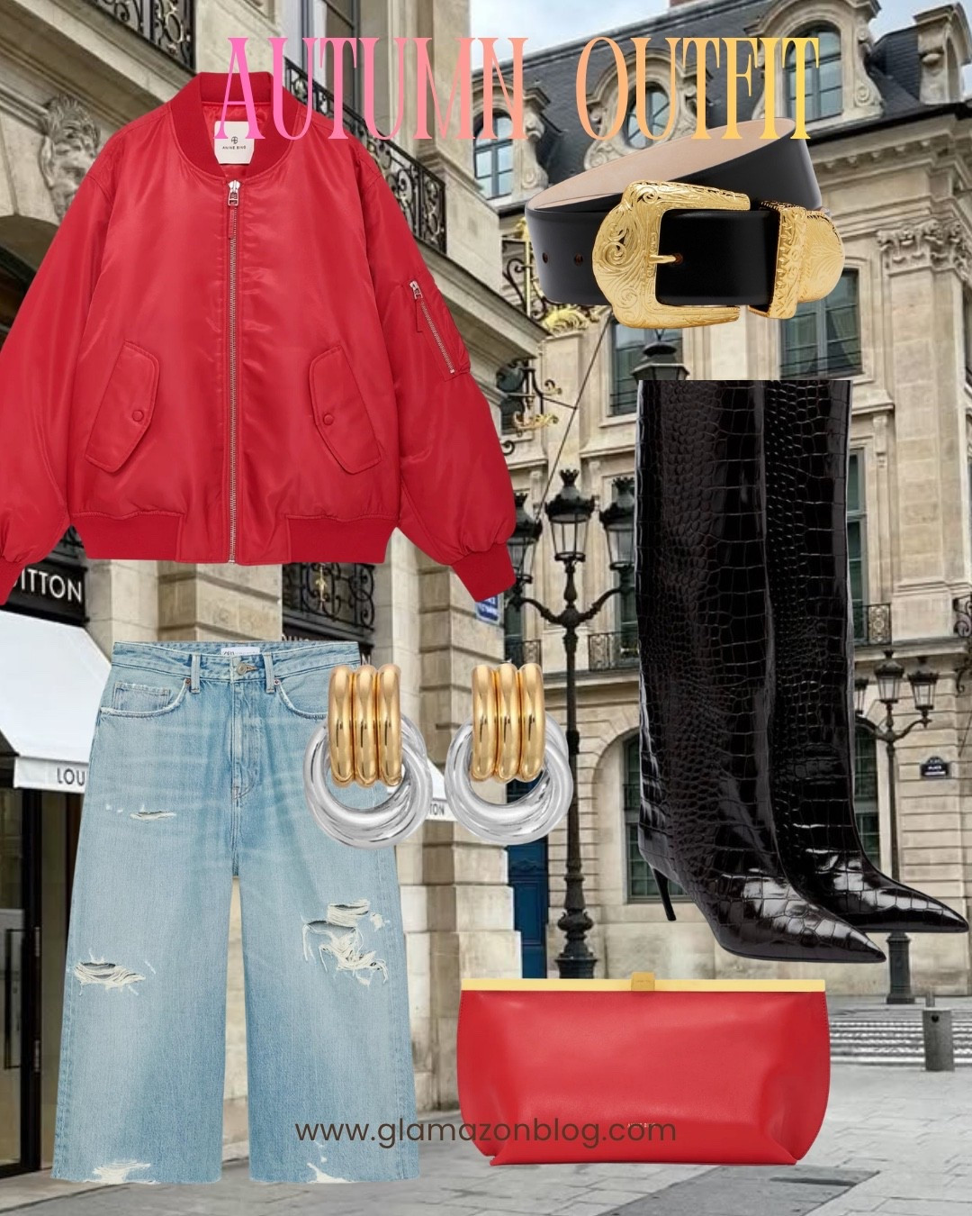 Anine bing bag, red bomber, autumn jacket, croc boots, denim jorts, zara shorts, autumn look

#LTKautumn #LTKFashionMonth #LTKuk