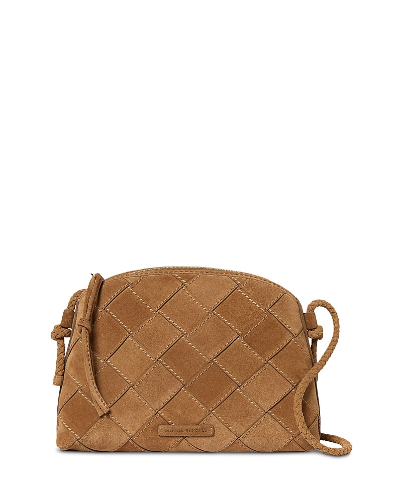 Loeffler Randall Mallory Toffee Small Woven Leather Crossbody | Bloomingdale's (US)