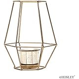 Nuptio 2 Pcs Metal Hexagon Shaped Geometric Design Tea Light Votive Candle Holders, Iron Hollow T... | Amazon (US)