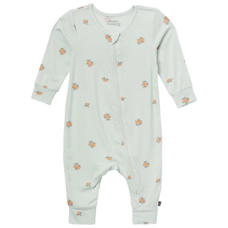 Modern Moments by Gerber Baby Neutral S uper Soft Long Sleeve Coverall, Sizes Newborn - 12 Months | Walmart (US)
