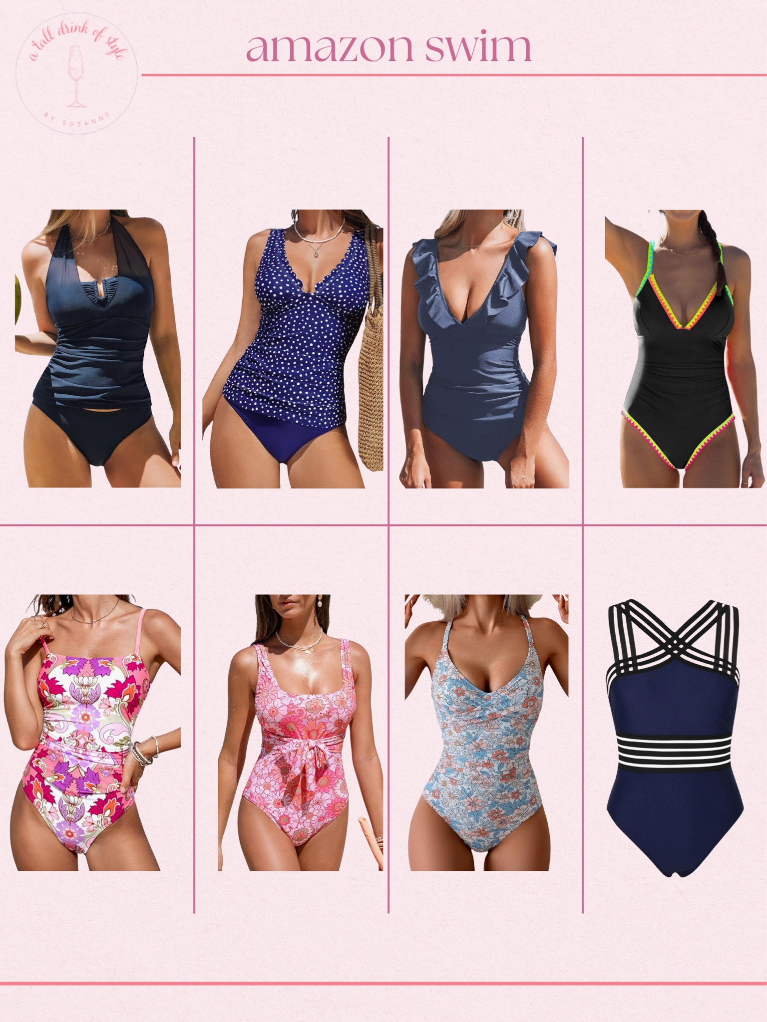 AMAZON SWIMWEAR 

Hi friend! 👋 Thanks for your support! I’m so glad you’re here!
If you're tall, over 40, or just tired of fashion that doesn’t fit your life, you’re in the right place. I share classic, elevated outfit formulas that actually work on tall women (I’m 6’1” for reference!) and help you feel confident getting dressed again.
I am your resource for timeless, elevated fashion for women over 40 (and tall women)
Age: 55
Height: 6’1”
Tops: S/M
Bottoms: 8/10
Dresses: 8/M
Over 50 fashion, tall fashion, workwear, everyday outfits, timeless outfits, Classic Outfits, one piece swimwear, affordable swimwear, summer style, summer must haves, swimwear for women over 40, stylish swimwear, modest swimwear, beach finds, vacation style, Amazon swim, Amazon one piece, Amazon summer finds 

#LTKSwim #LTKSaleAlert #LTKSeasonal
