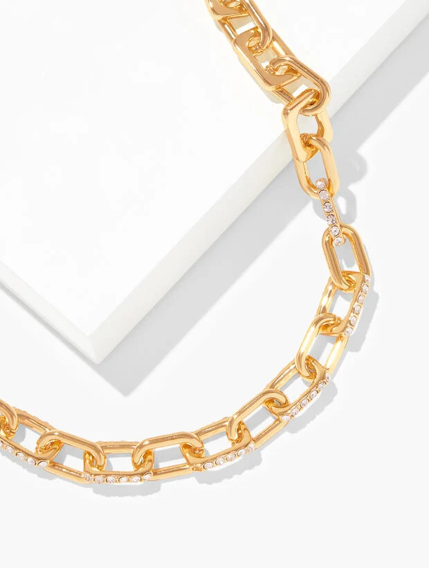 Sculpted Link Necklace | Talbots