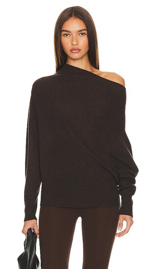 Brochu Walker Lori Off Shoulder Sweater in Black. - size L (also in M, S, XS) | Revolve Clothing (Global)