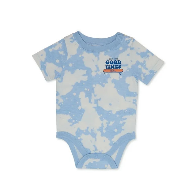 Garanimals Baby Boy Short Sleeve Graphic Bodysuit, Sizes 0-24 Months | Walmart (US)
