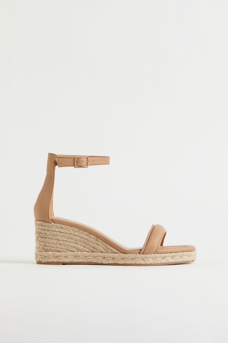 H & M - Wedge-heeled espadrilles - Beige | H&M (US + CA)