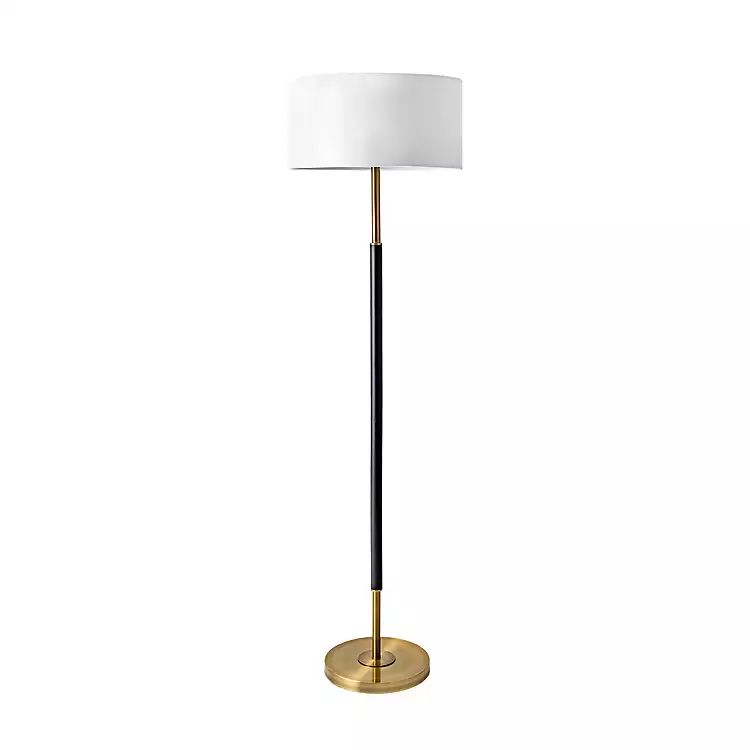 Gold and Black Simple Stem Floor Lamp | Kirkland's Home