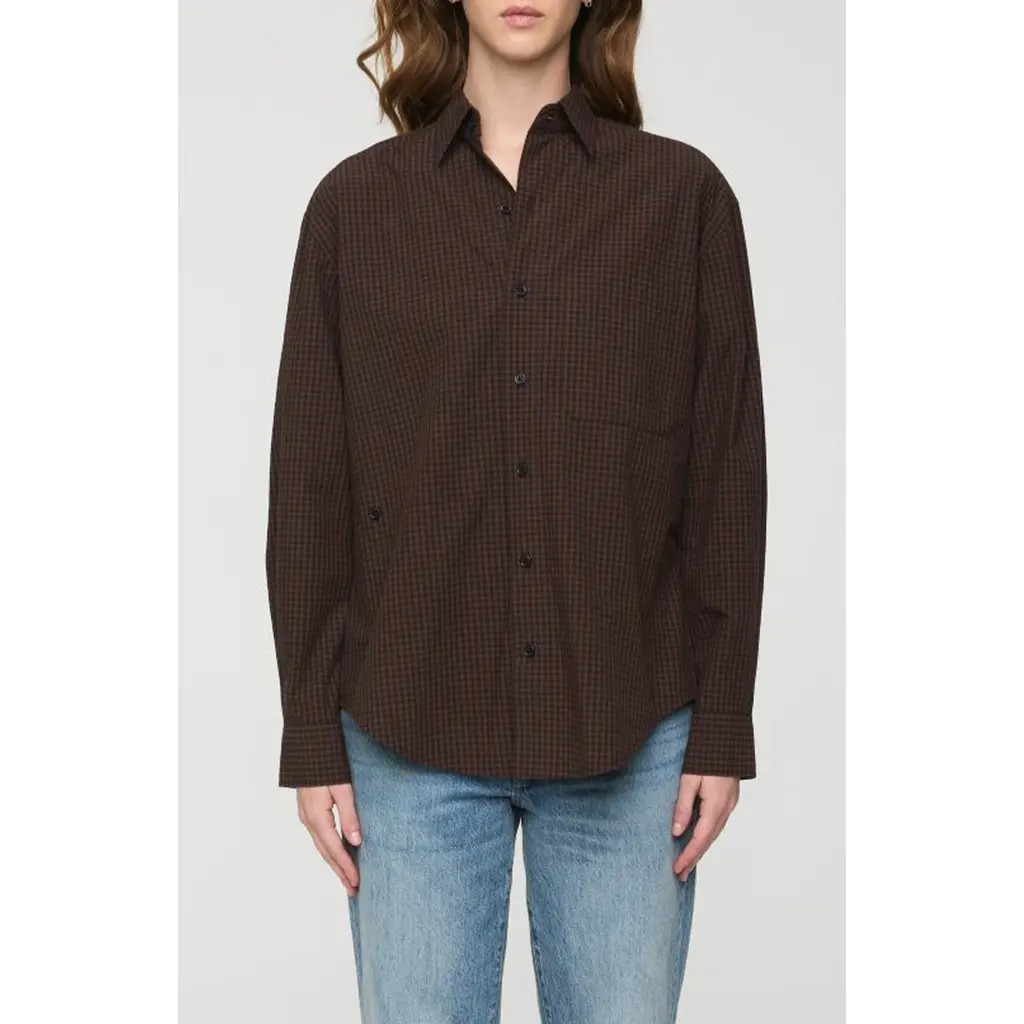 Pistola Mila Check Shirt in Hot Toddy at Nordstrom, Size Small | Nordstrom