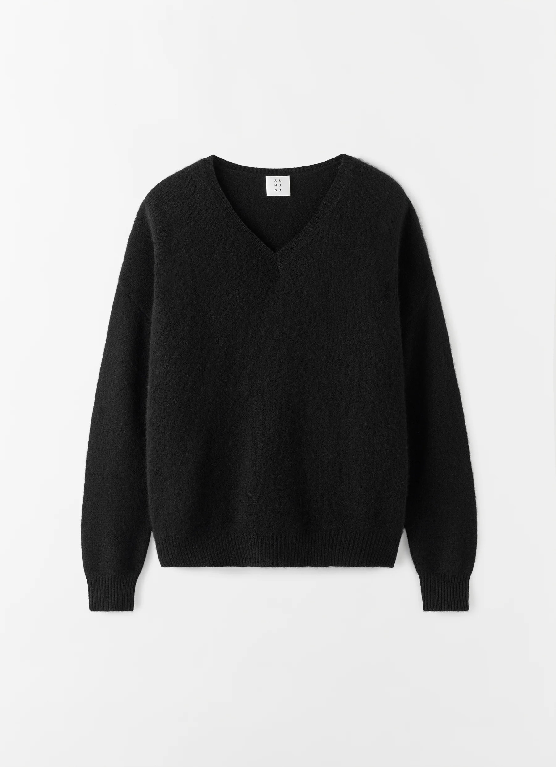 Zaya V-neck Sweater, black | Almada Label