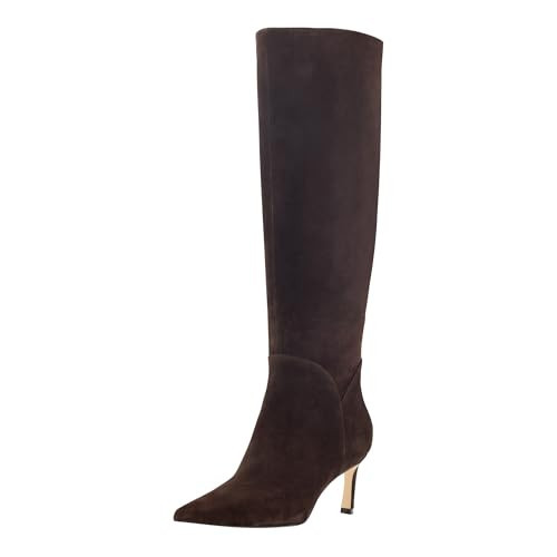 Marc Fisher LTD Women's Sabrina Boot, Dark Brown Suede 200, 8 | Amazon (US)