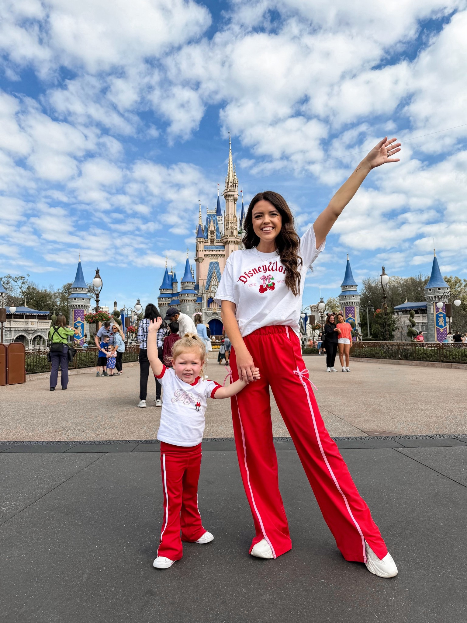 Magic kingdom outfits
Disney world outfit
Disney matching outfits

Target Athleisure pants
Stripe sweat pants 
Disney graphic tee
Mama and mini matching 

Baker’s Minnie Mouse shirt - size up two sizes! Runs small

#LTKTravel #LTKmomlife #LTKKids