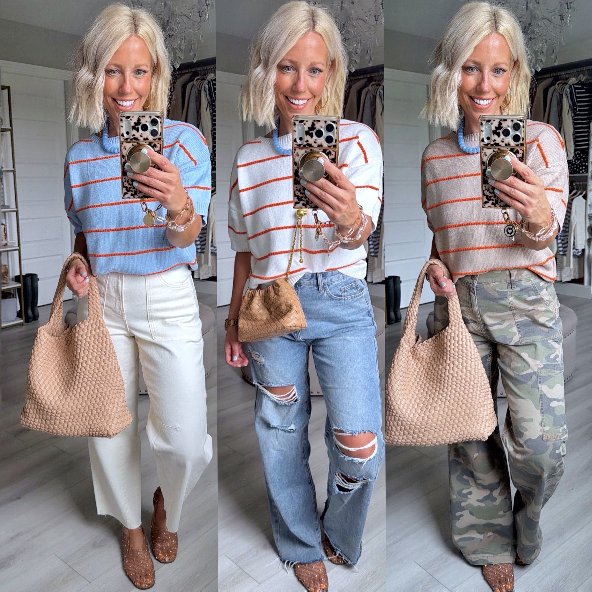 Tops small
Camo pants medium regular
Jeans medium (roomy fit)

#LTKSaleAlert #LTKSeasonal #LTKWorkwear