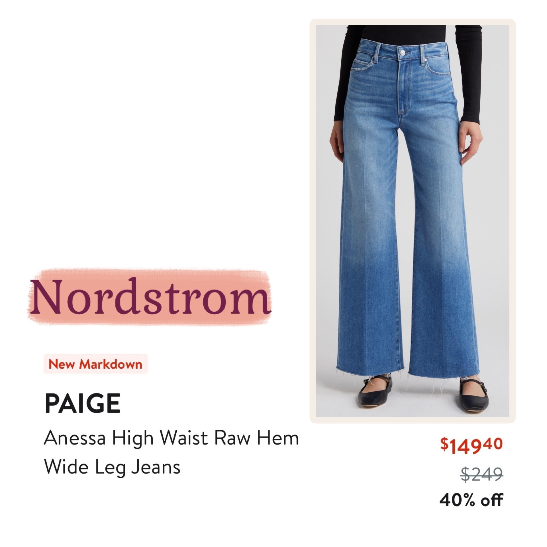 40% off one of my favorite pairs of designer denim! 

#paige #denim #jeans #nordstrom 

#LTKSaleAlert
