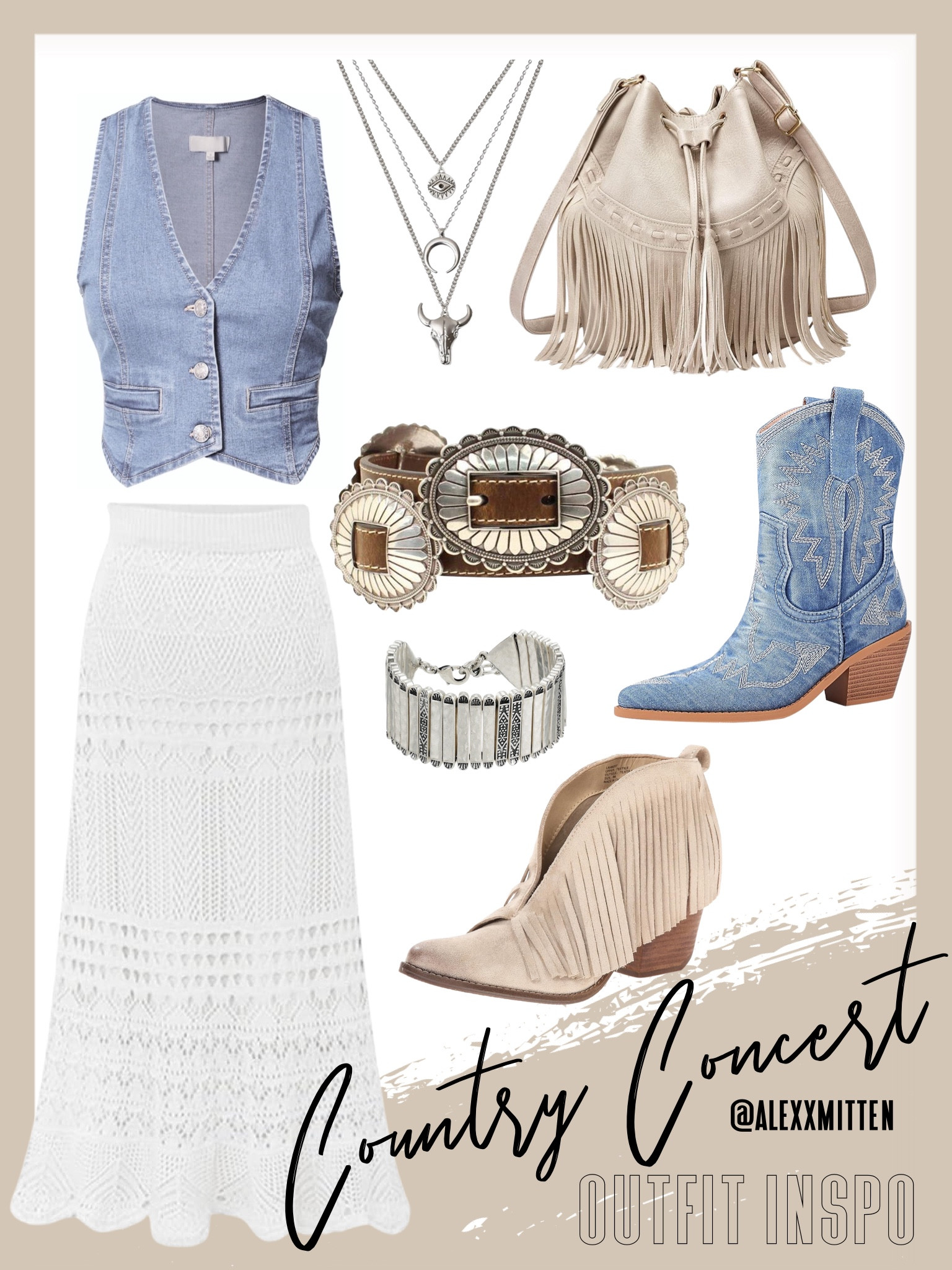 Boho Country Concert Outfit Inspo

Boho Fashion | Country Concert | Summer | Denim | cowgirl booties | Amazon | Amazon Fashion | Western | Western Belt 



#LTKSeasonal #LTKFindsUnder50 #LTKFindsUnder100