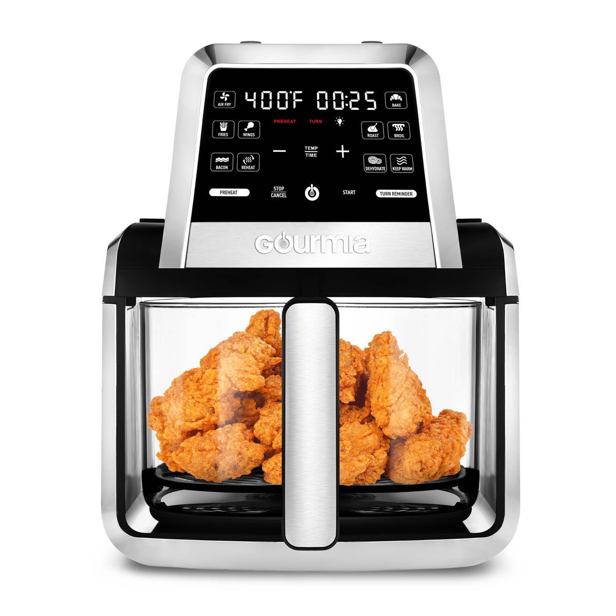 Gourmia 7-Qt. Fry ‘N Fold Digital Air Fryer with 10 Presets & Guided Cooking - Black | Target