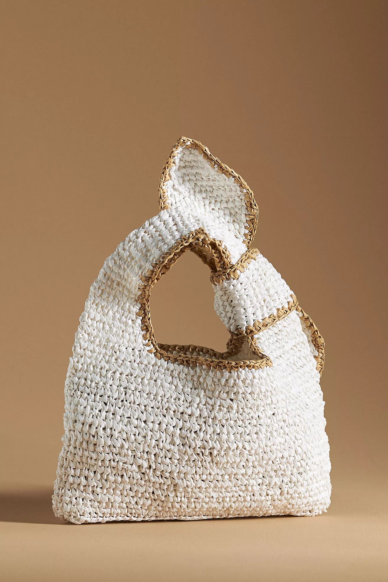 Mini Raffia Knotted Tote | Anthropologie (US)