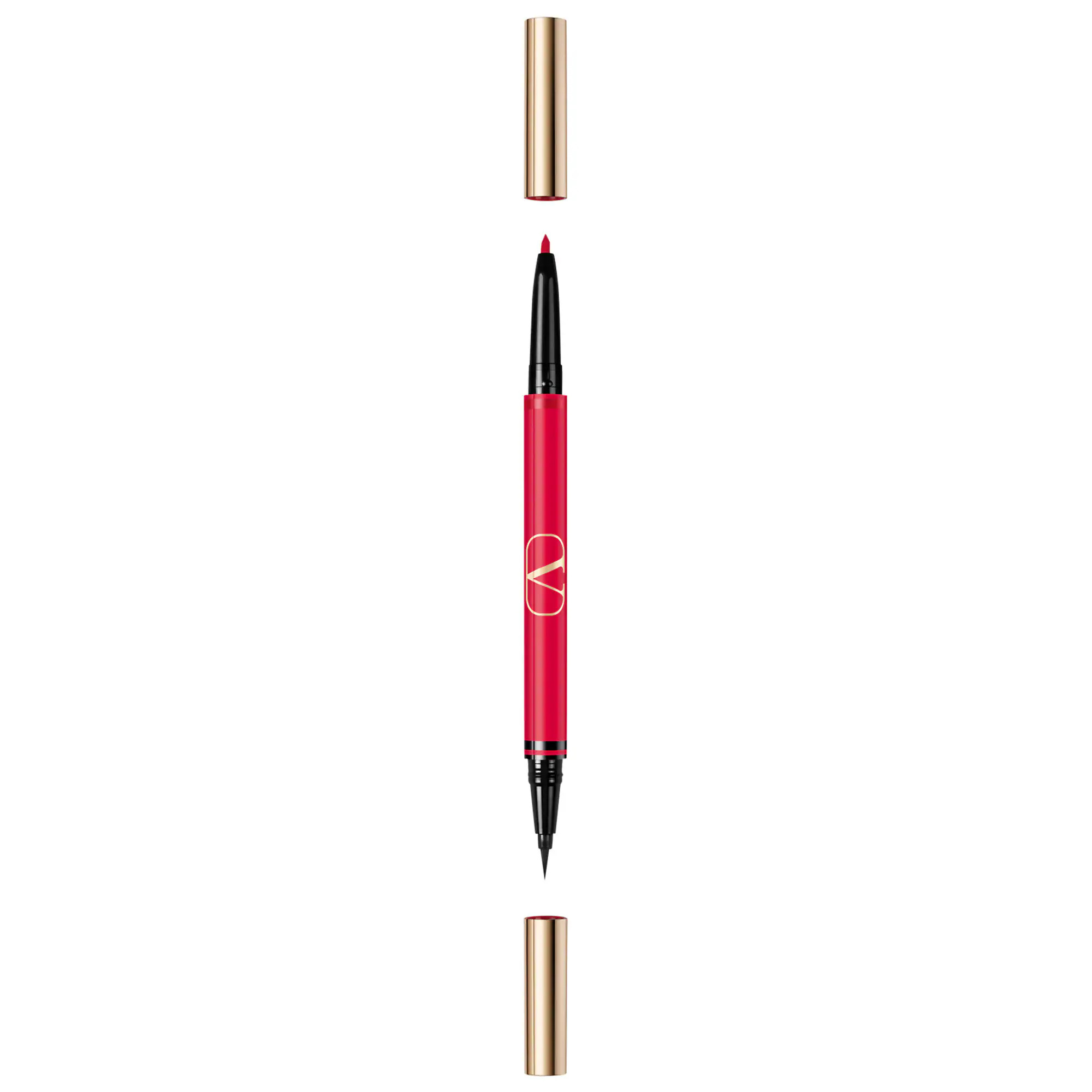 Valentino Twin Liner Gel and Liquid Eyeliner 02 Black and Rosso 0.5 mL Liner/ 0.1 g Pencil | Sephora (US)