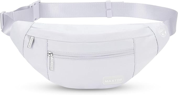 MAXTOP Large Crossbody Fanny Pack with 4-Zipper Pockets,Gifts for Enjoy Sports Festival Workout T... | Amazon (US)