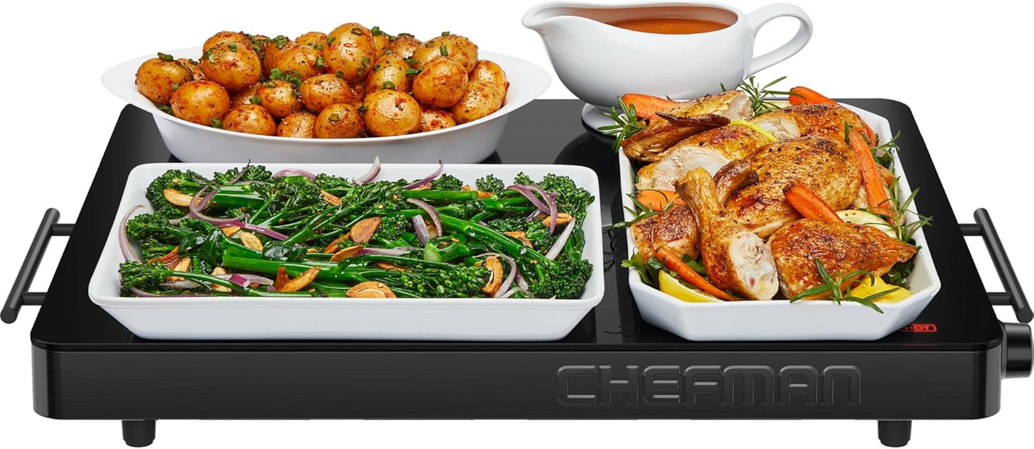 Chefman Electric Warming Tray with Adjustable Temperature Control, Perfect For Buffets, Restauran... | Amazon (US)