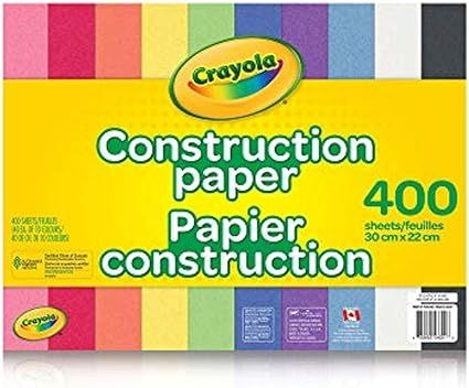 Crayola 400 Pages Construction Paper Pad, School and Craft Supplies, Teacher and Classroom Suppli... | Amazon (CA)