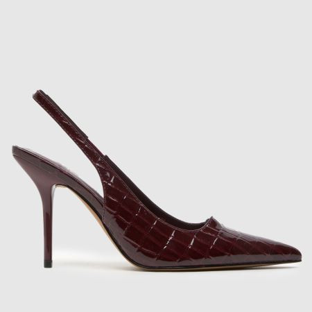 Womens Burgundy schuh Sade Slingback Court High Heels | schuh | Schuh