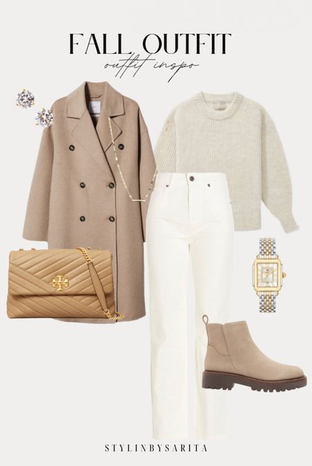 Fall outfits, Tory Burch shoulder bag, ankle boots, watches, white jeans, sweaters, coatigan, cute fall outfits 

#LTKstyletip #LTKFind #LTKunder50