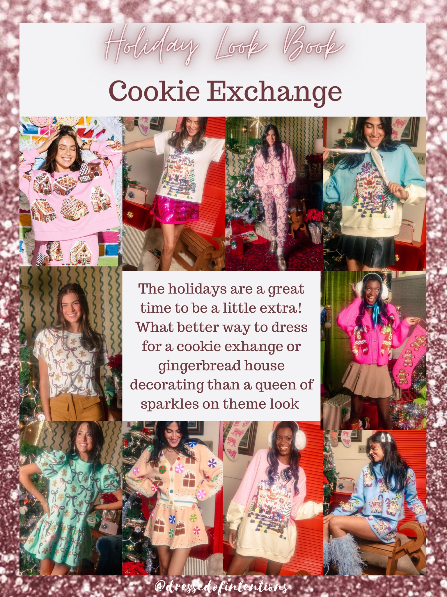 The holidays are a great time to be a little extra! What better way to dress for a cookie exhange or gingerbread house decorating than a queen of sparkles on theme look 

#LTKPlusSize #LTKHoliday #LTKMidsize