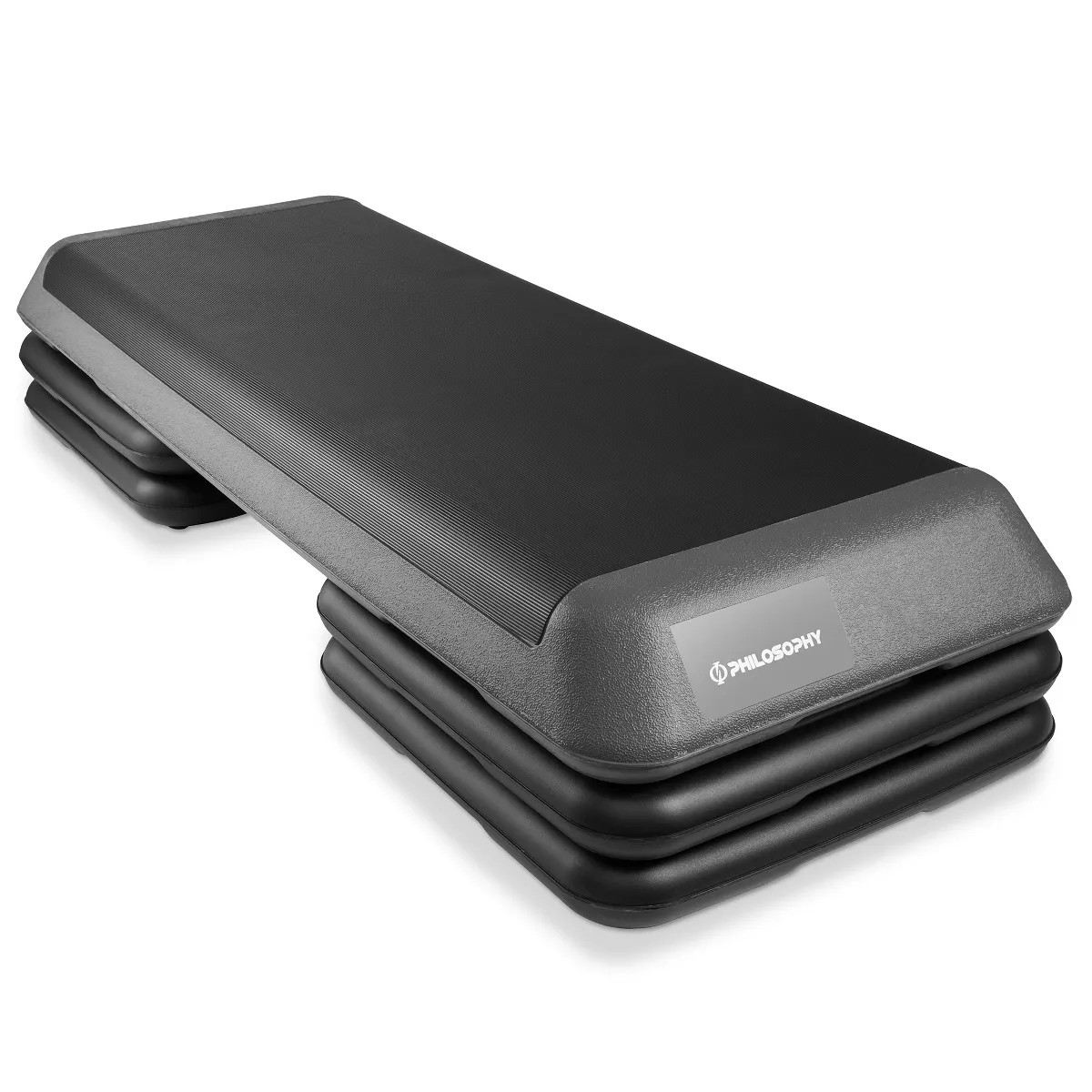 Philosophy Gym Aerobic Exercise Adjustable Step Platform, Health Club Size, with 4 Risers Include... | Target