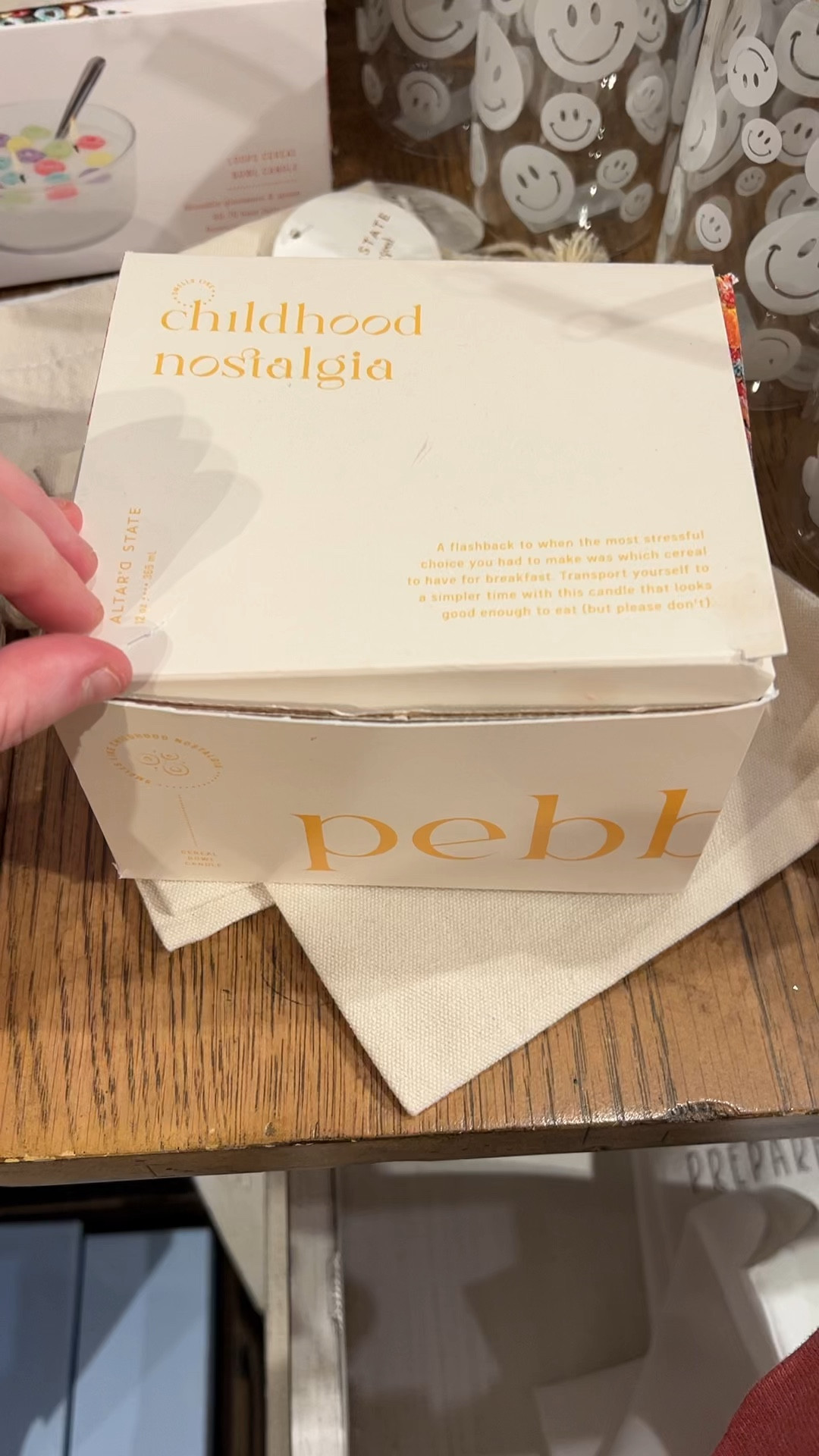 This candle smells exactly like Fruity Pebbles! It looks just like it, too. Glass bowl with the white wax (milk) and colored topping (cereal). 
#homefinds #giftsforher #candles #kitchenn

#LTKhome #LTKfindsunder50 #LTKVideo