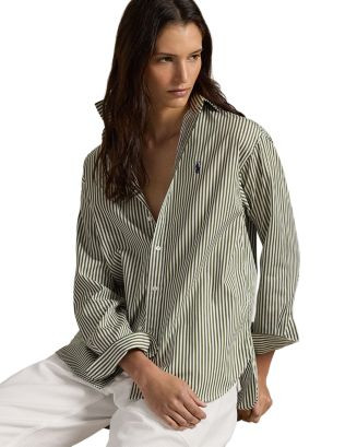 Ralph Lauren Striped Shirt | Bloomingdale's Ralph Lauren Women | Bloomingdale's (AU)